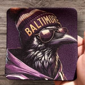 Baltimore Ravens Mascot Coasters
1 for $6 or 4 for $25